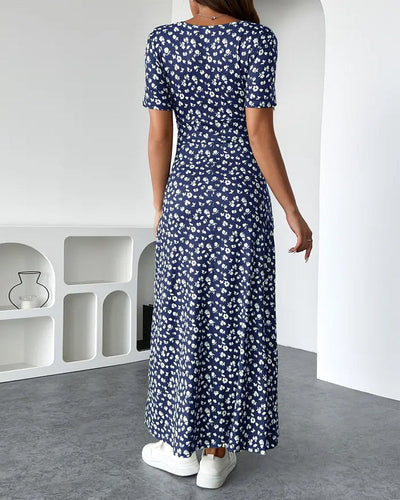 Elegant Dress with a Patterned Design