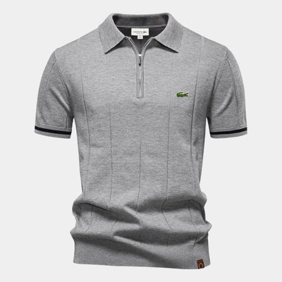 Half-Sleeve Zip Polo - CLEARANCE PRICE