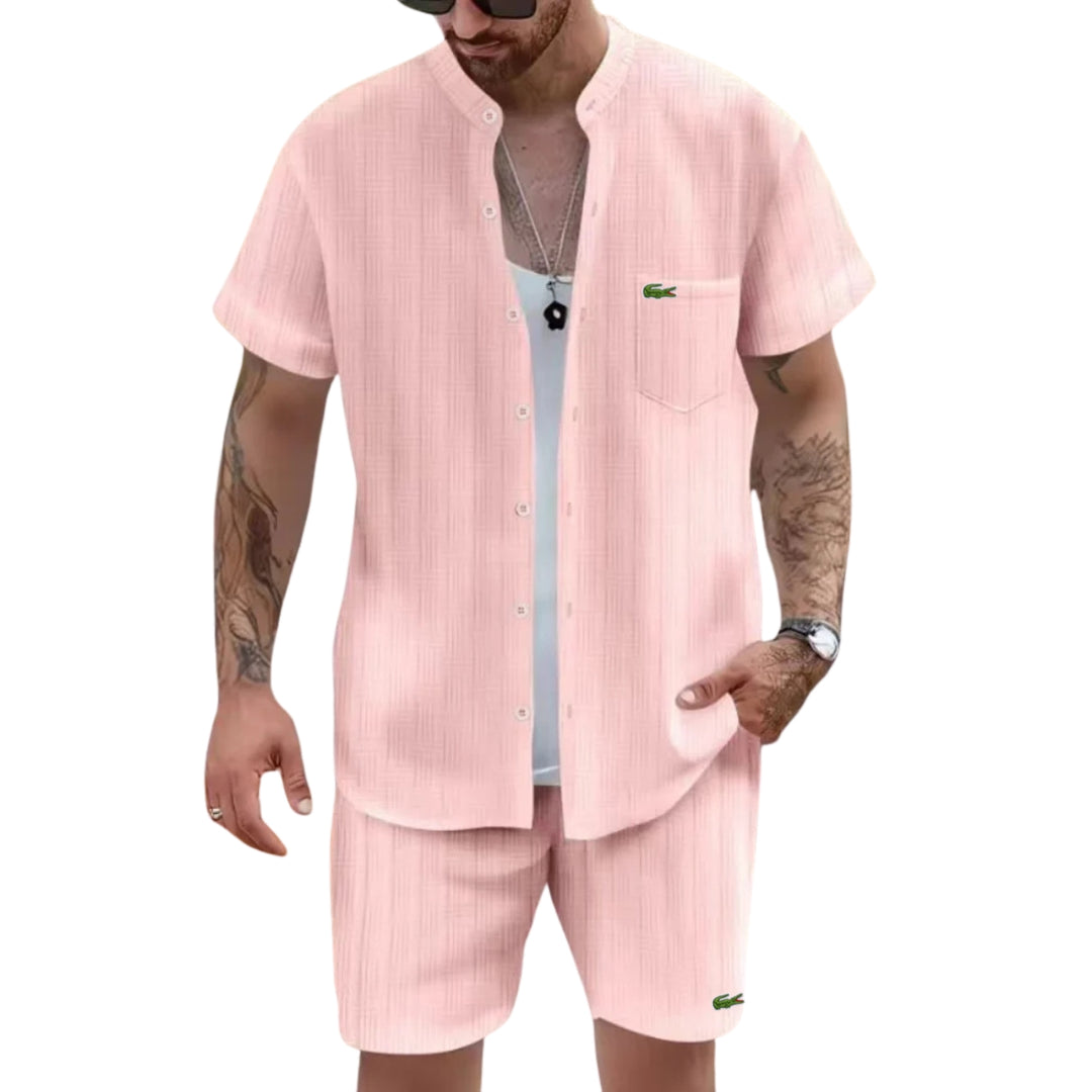 Casual Outfit with Mandarin Collar - CLEARANCE PRICE