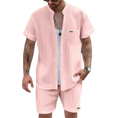 Casual Outfit with Mandarin Collar - CLEARANCE PRICE