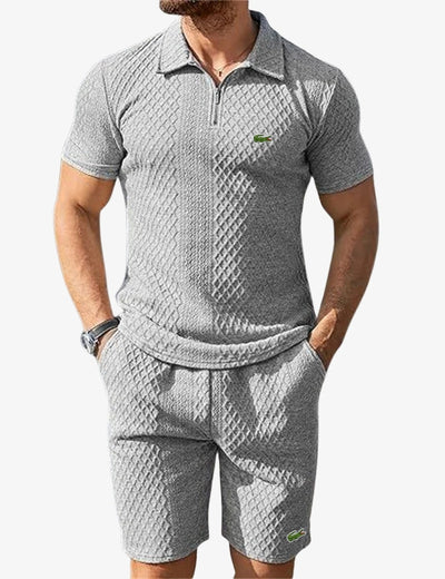 Set Polo Zippé & Short - DÉSTOCKAGE