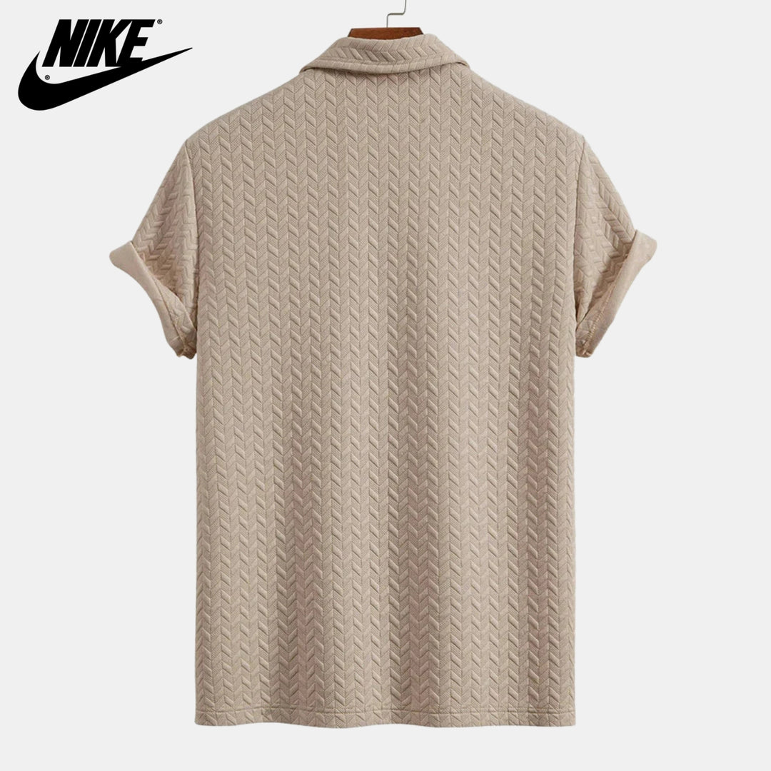 Textured Polo and Shorts Set || CLEARANCE SALE