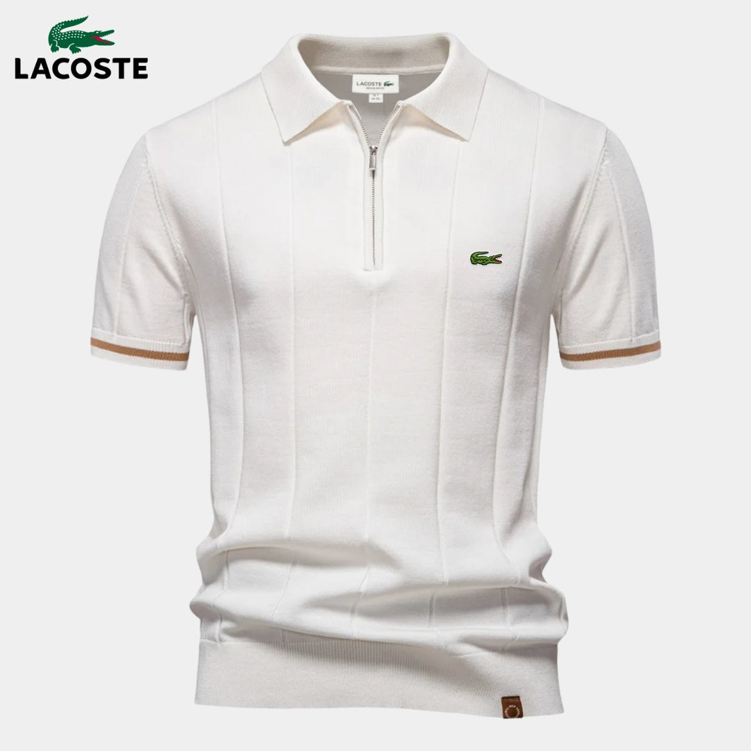 Half-Sleeve Zip Polo || CLEARANCE PRICE