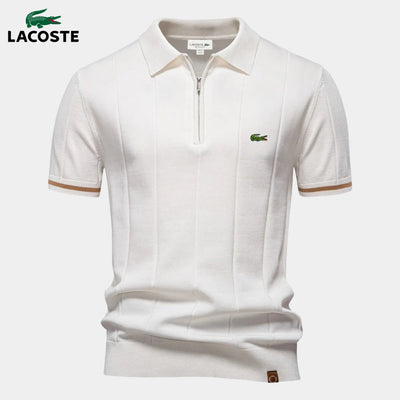 Half-Sleeve Zip Polo || CLEARANCE PRICE