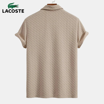 Textured Polo & Shorts Set || CLEARANCE SALE LO