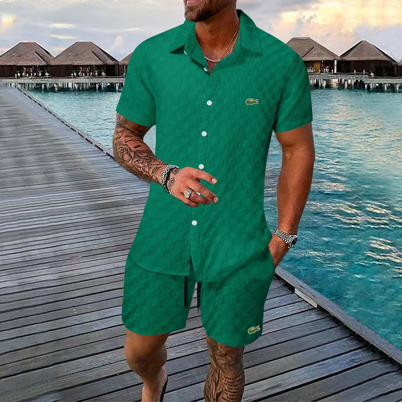 Men's Summer Set (Shirt & Shorts) - CLEARANCE SALE