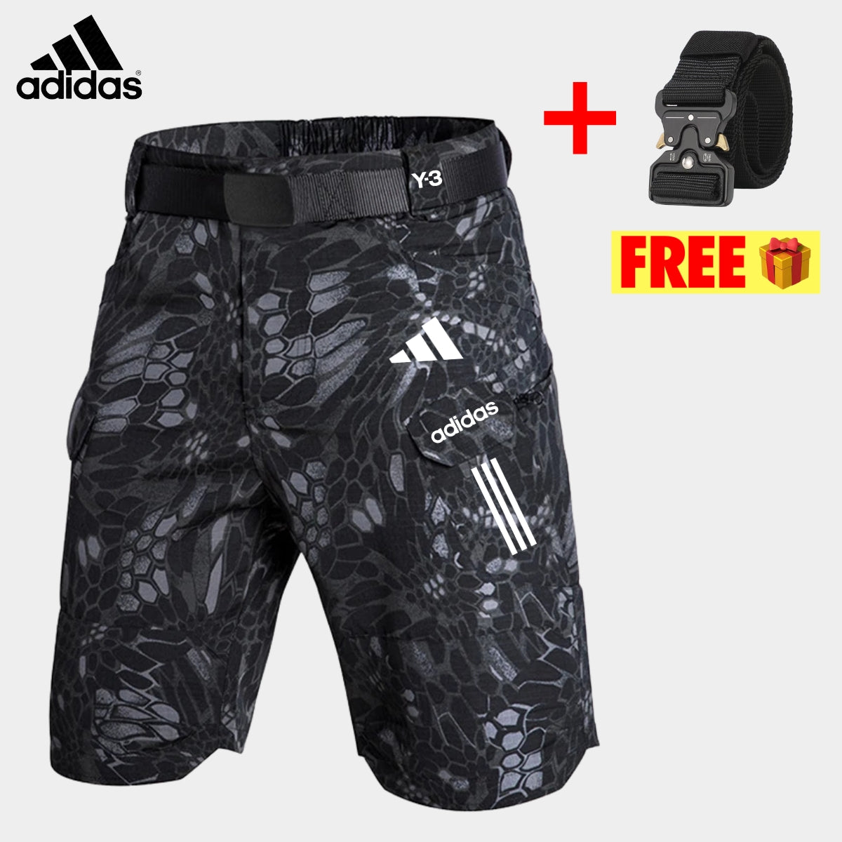 Tactical Cargo Shorts + Free Belt || CLEARANCE PRICE