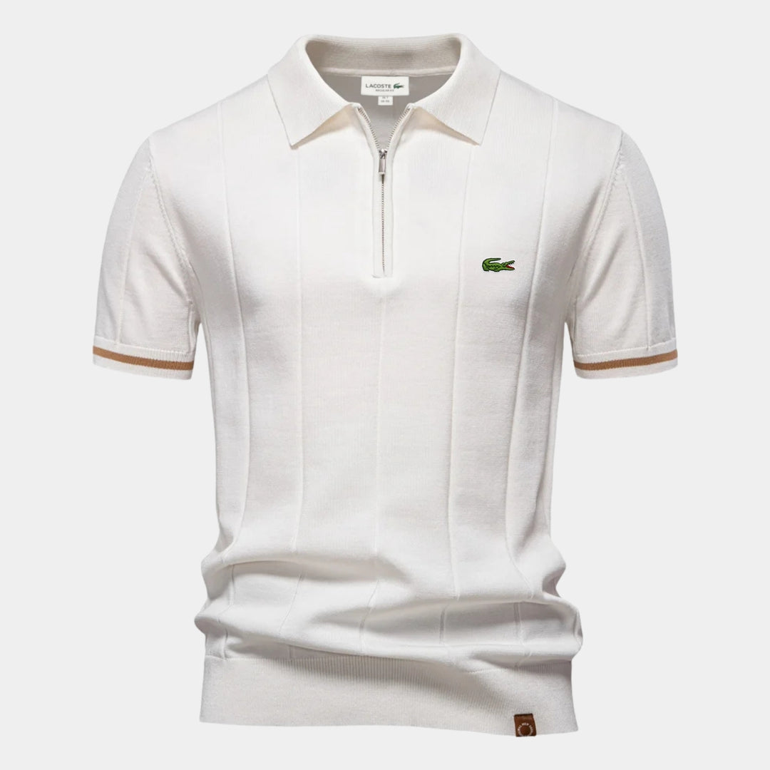 Half-Sleeve Zip Polo - CLEARANCE PRICE