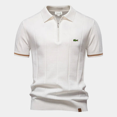Half-Sleeve Zip Polo - CLEARANCE PRICE