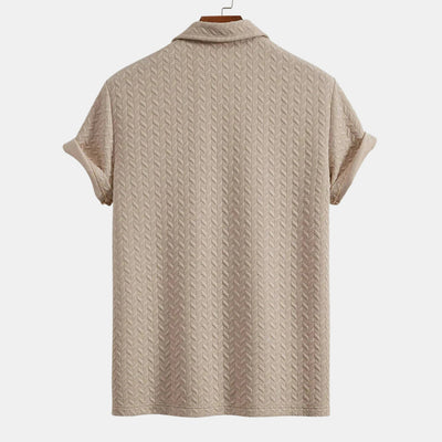 Textured Polo and Shorts Set - CLEARANCE SALE