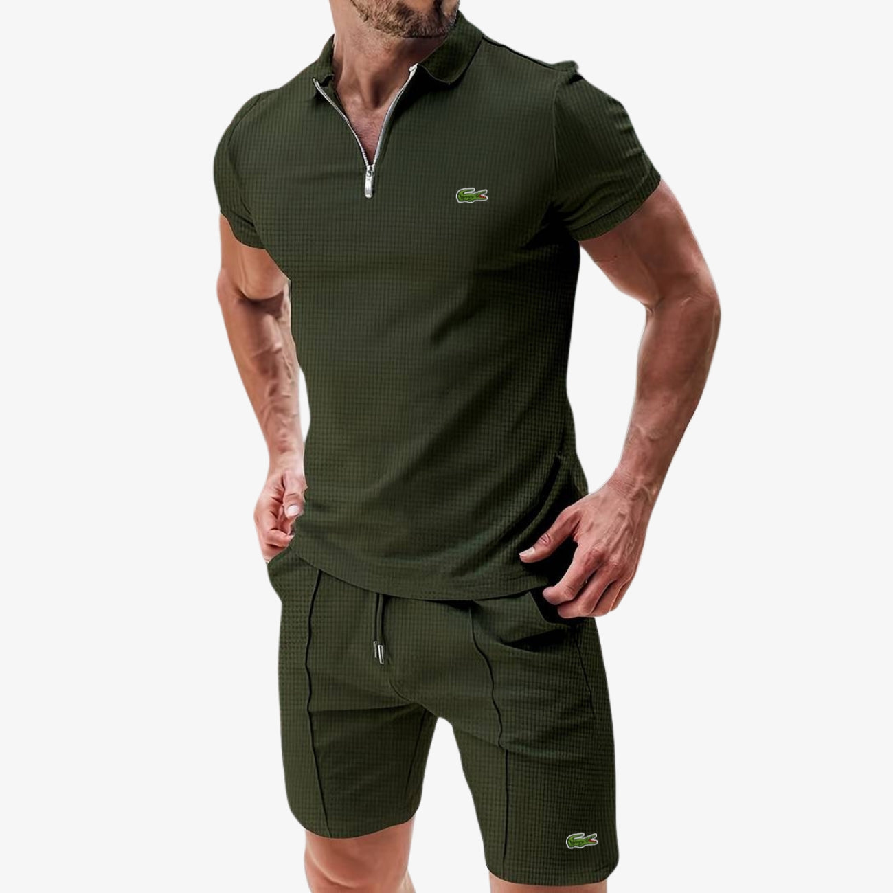 Ensemble Polo Zippé & Short - DÉSTOCKAGE