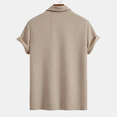 Textured Polo & Shorts Set - CLEARANCE SALE