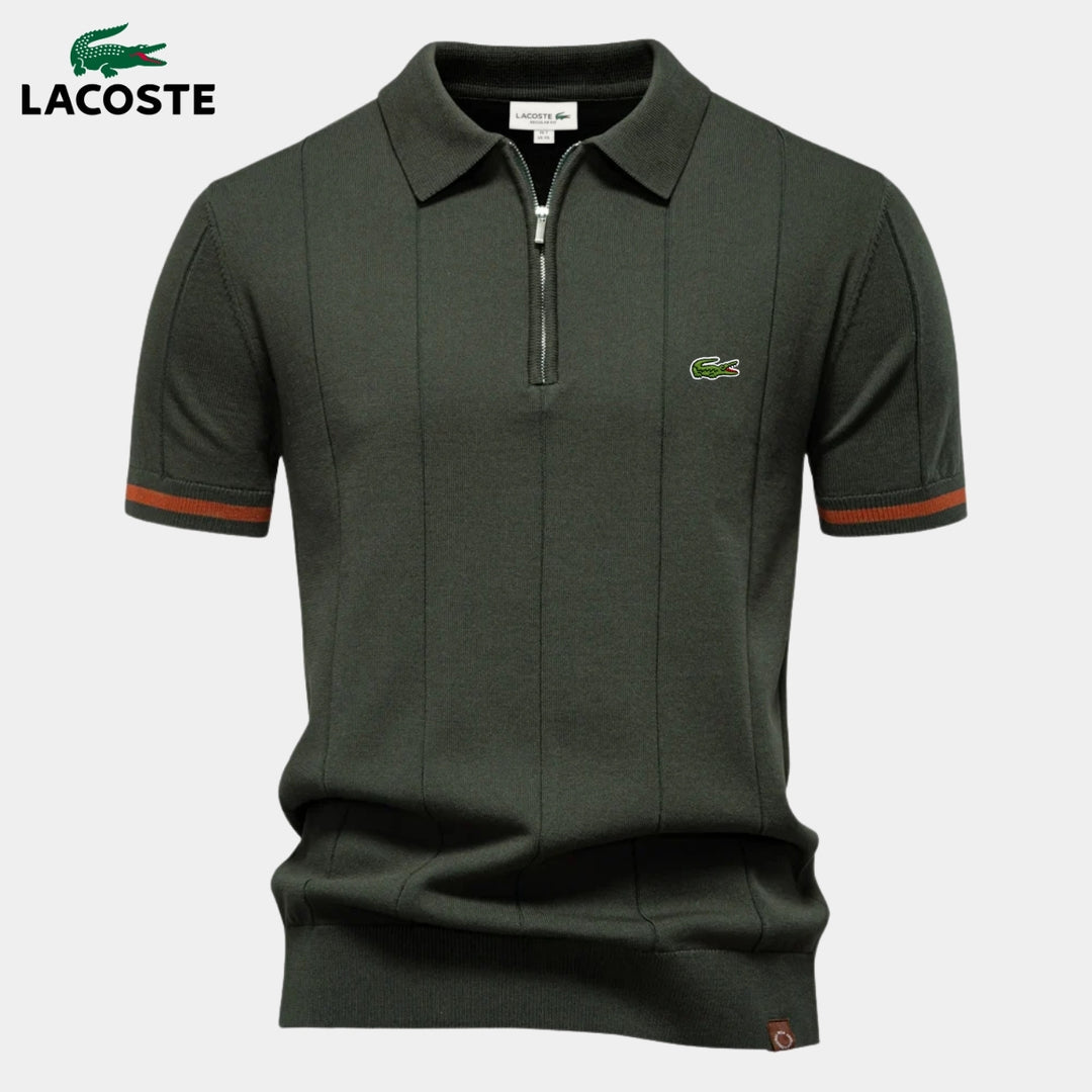 Half-Sleeve Zip Polo || CLEARANCE PRICE