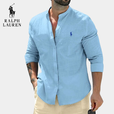 Elegant Mandarin Collar Shirt || CLEARANCE PRICE LO
