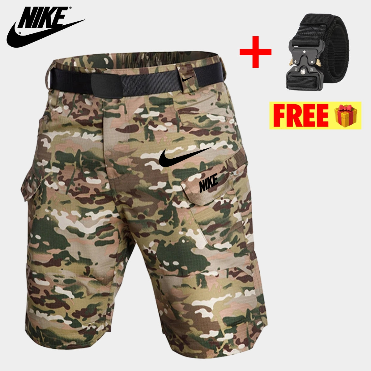 Tactical Cargo Shorts + Free Belt || CLEARANCE PRICE