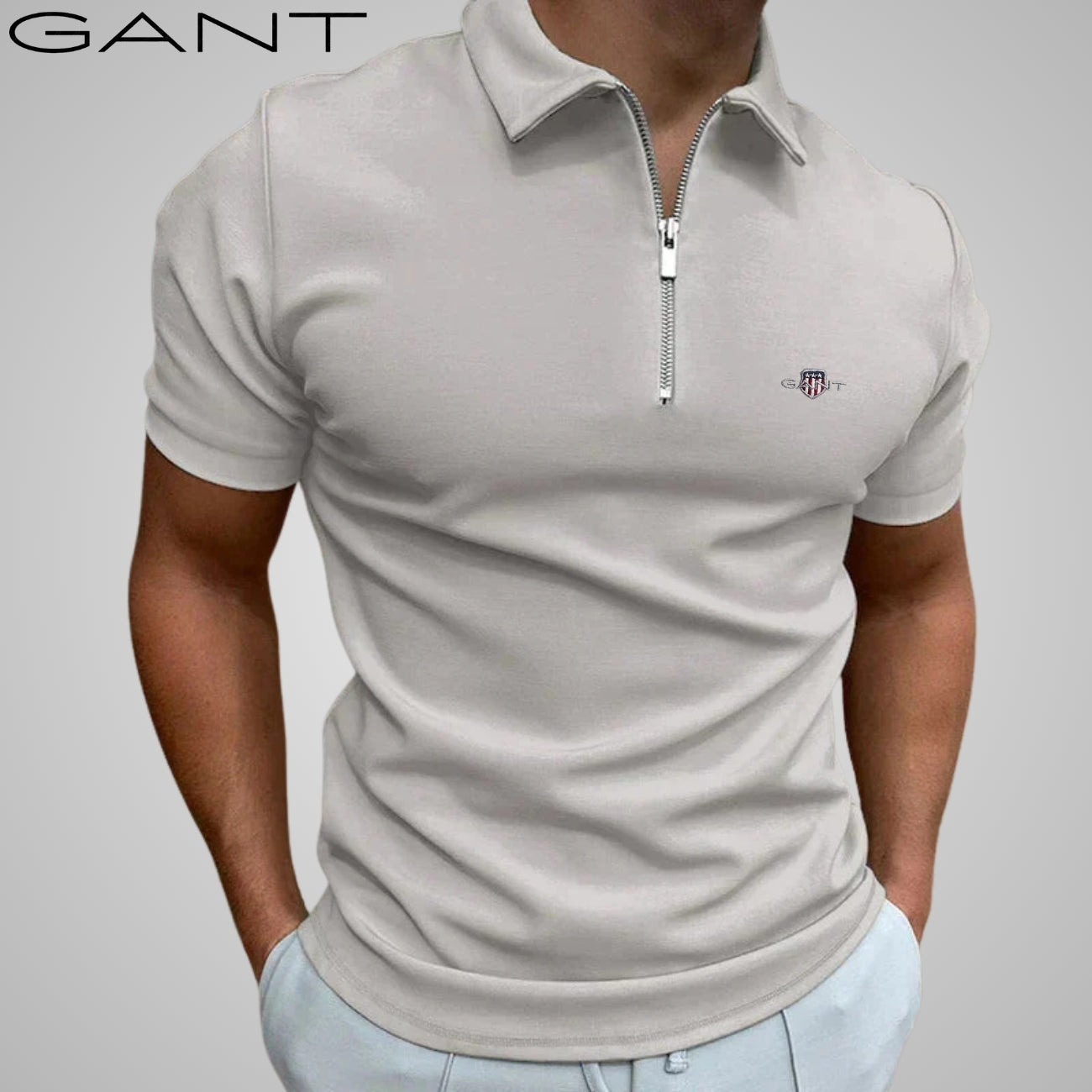 Casual Zip Polo || CLEARANCE SALE