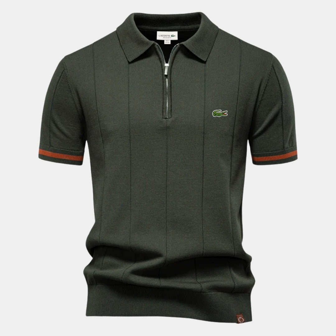 Half-Sleeve Zip Polo - CLEARANCE PRICE