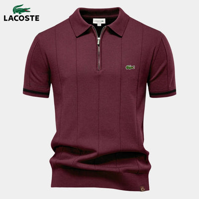 Half-Sleeve Zip Polo || CLEARANCE PRICE