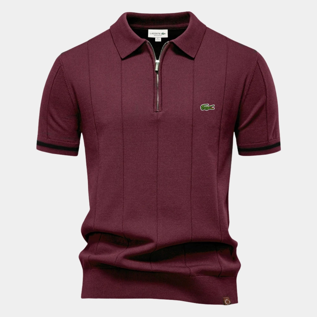 Half-Sleeve Zip Polo - CLEARANCE PRICE