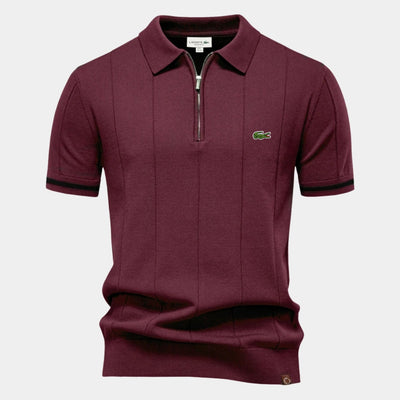 Half-Sleeve Zip Polo - CLEARANCE PRICE