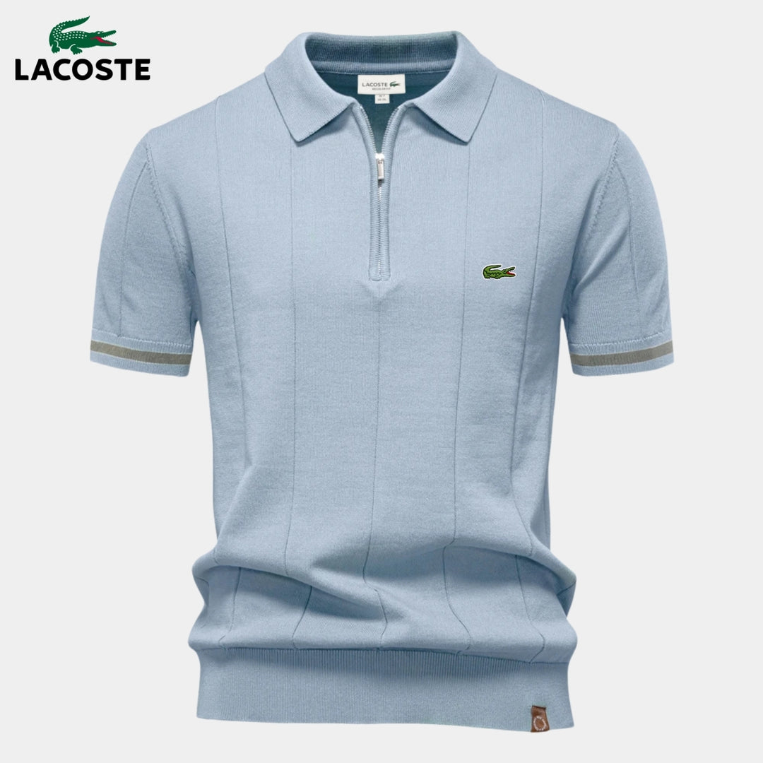Half-Sleeve Zip Polo || CLEARANCE PRICE
