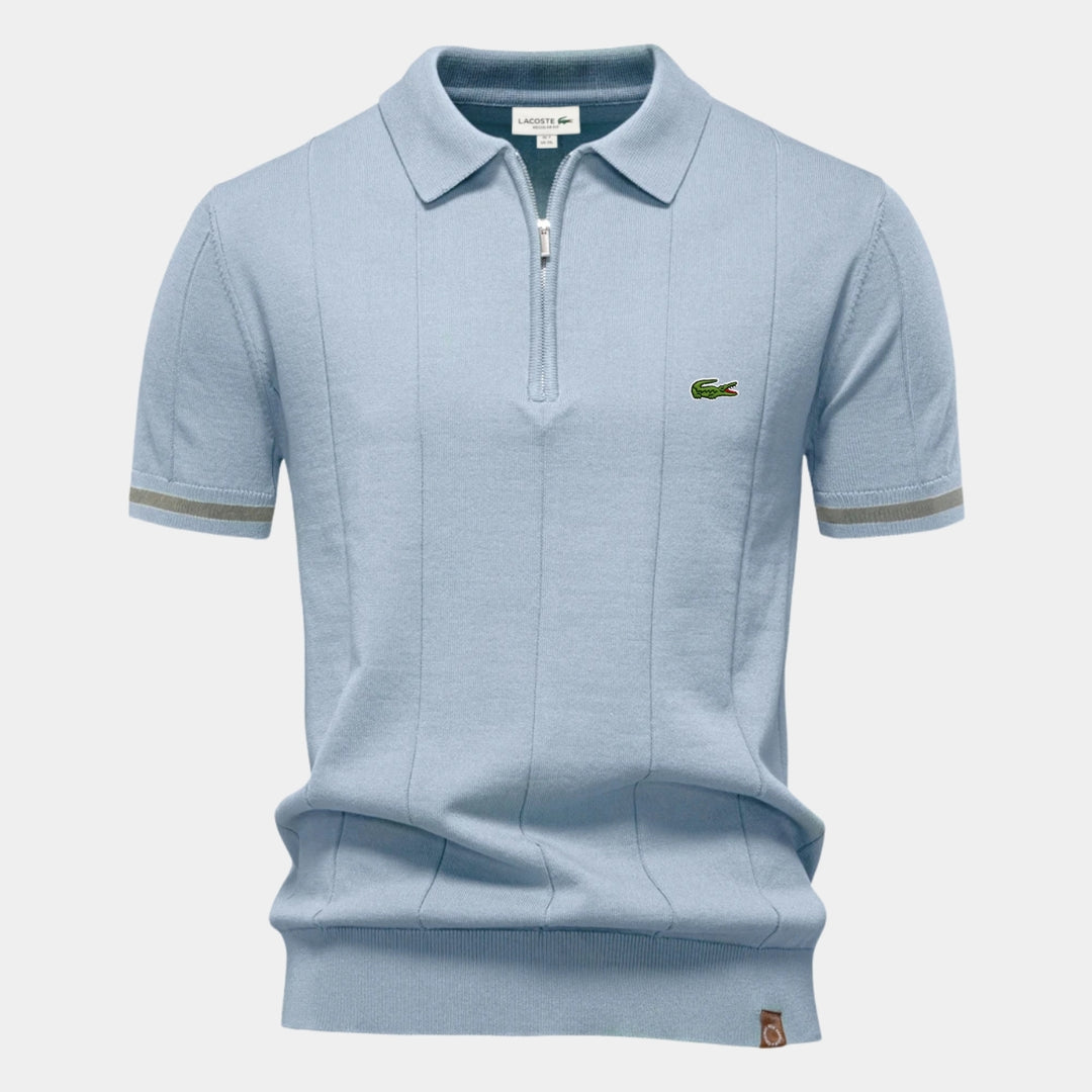 Half-Sleeve Zip Polo - CLEARANCE PRICE