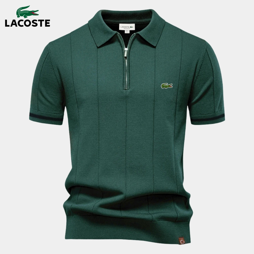 Half-Sleeve Zip Polo || CLEARANCE PRICE