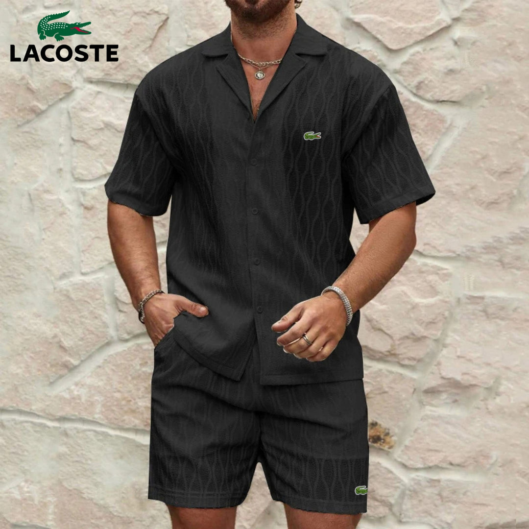 Summer Set Textured Shirt & Shorts || CLEARANCE PRICE