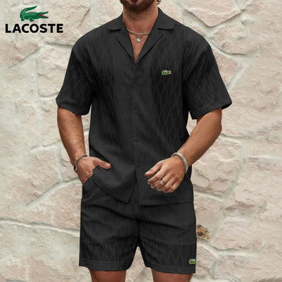Summer Set Textured Shirt & Shorts || CLEARANCE PRICE