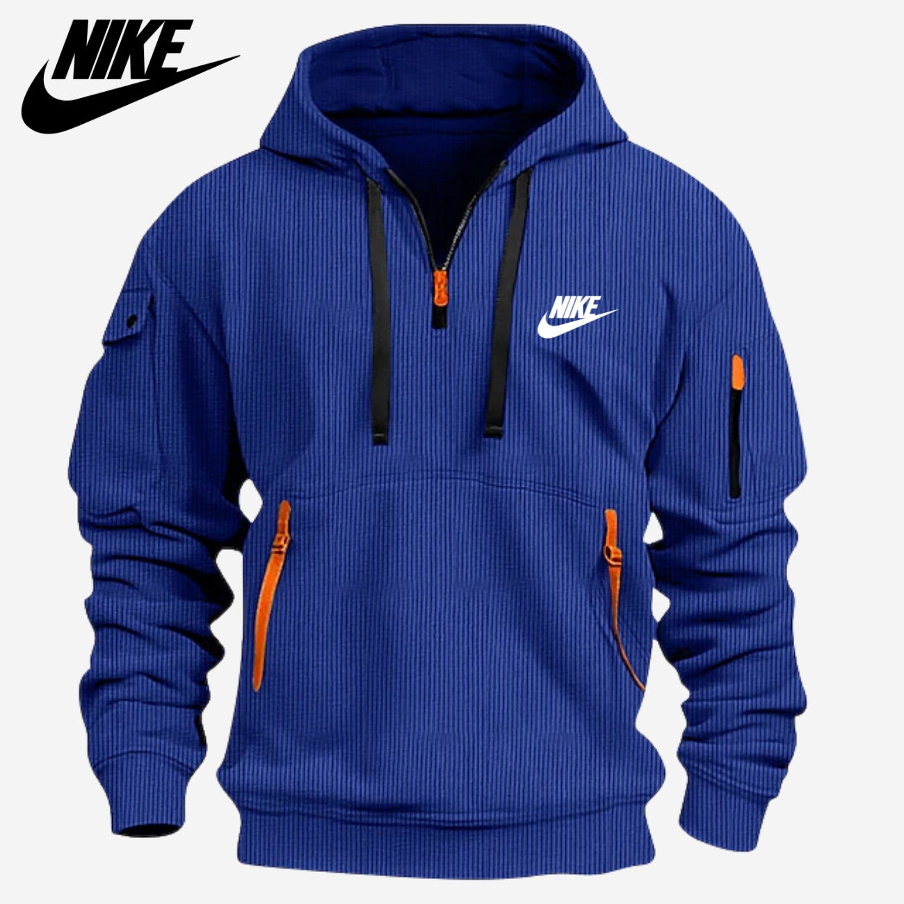 Multi Pocket Zip Hoodie || CLEARANCE SALE