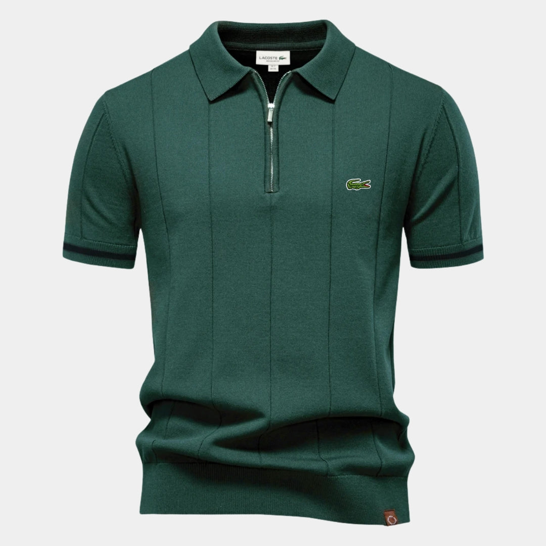 Half-Sleeve Zip Polo - CLEARANCE PRICE
