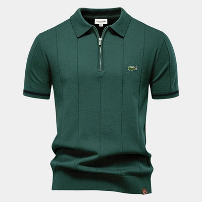 Half-Sleeve Zip Polo - CLEARANCE PRICE