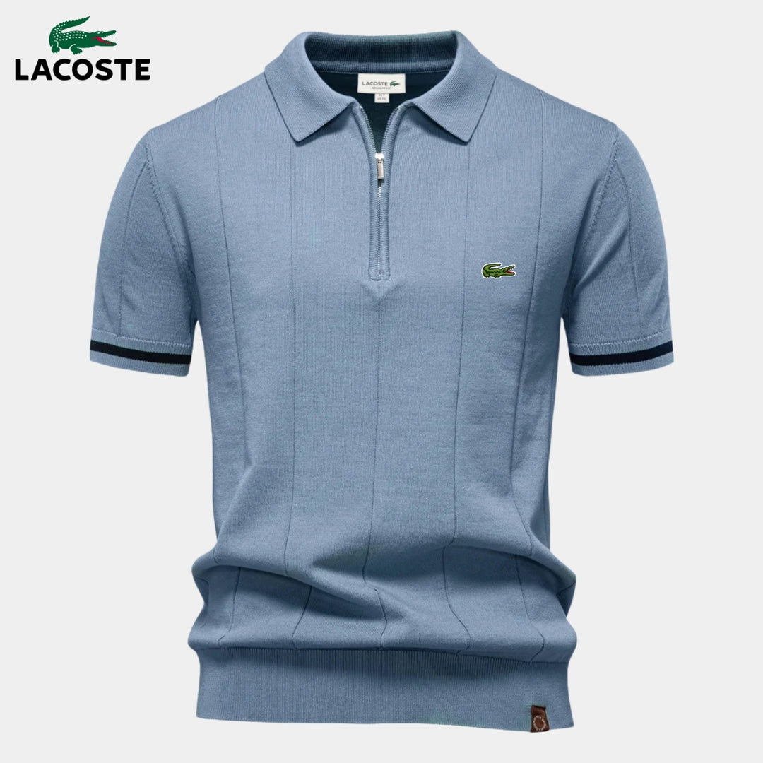 Half-Sleeve Zip Polo || CLEARANCE PRICE