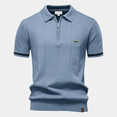 Half-Sleeve Zip Polo - CLEARANCE PRICE