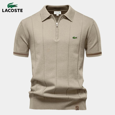 Half-Sleeve Zip Polo || CLEARANCE PRICE