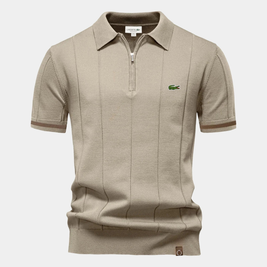 Half-Sleeve Zip Polo - CLEARANCE PRICE