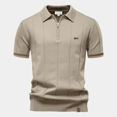 Half-Sleeve Zip Polo - CLEARANCE PRICE