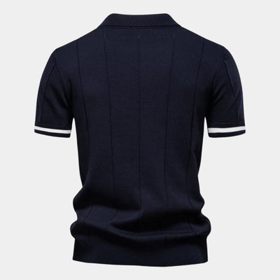 Half-Sleeve Zip Polo - CLEARANCE PRICE