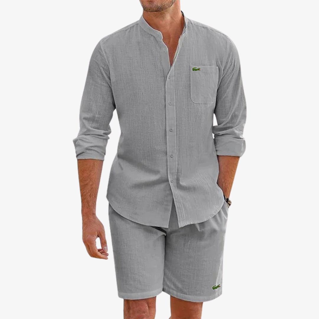 Elegant Shirt & Shorts Set - CLEARANCE