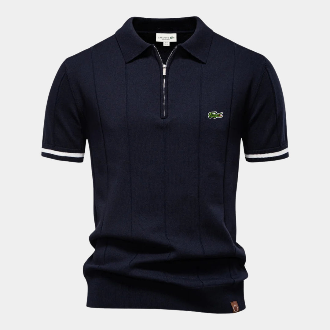 Half-Sleeve Zip Polo - CLEARANCE PRICE