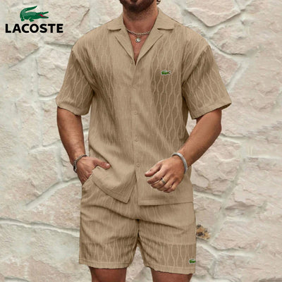 Summer Set Textured Shirt & Shorts || CLEARANCE PRICE