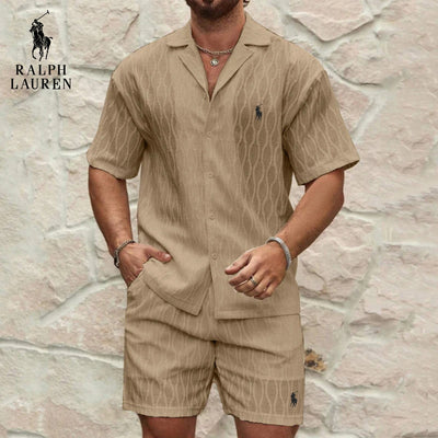 Textured Summer Set – Shirt & Shorts || CLEARANCE SALE