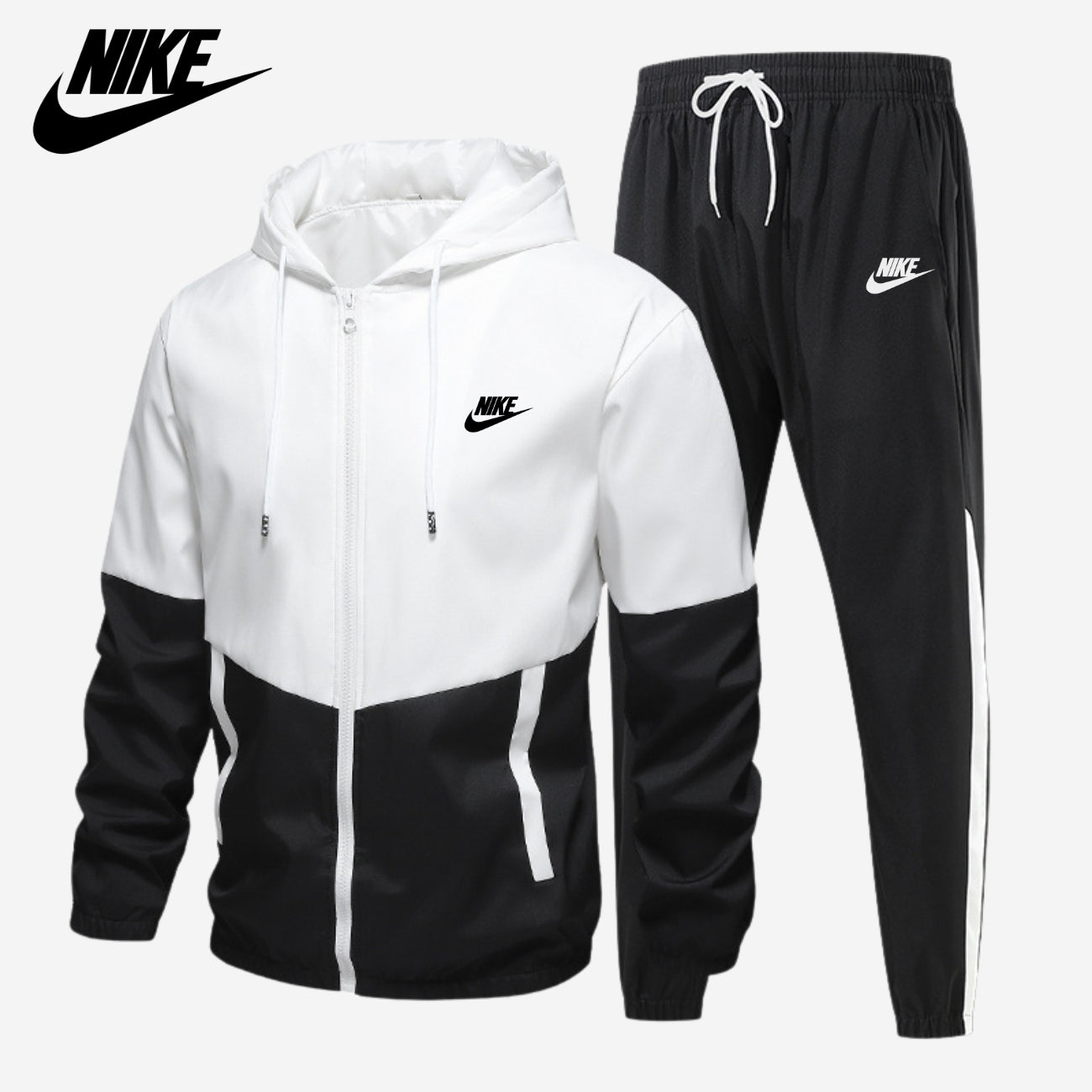 Monochrome Zip-Up Set || CLEARANCE PRICE