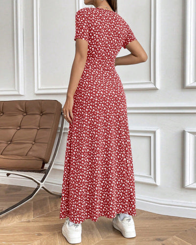 Elegant Dress with a Patterned Design