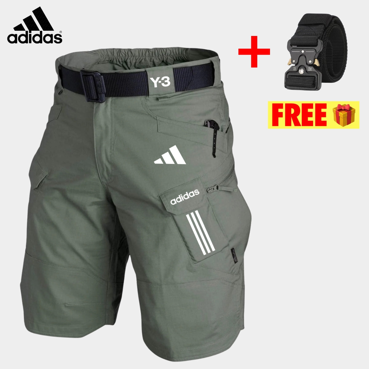 Tactical Cargo Shorts + Free Belt || CLEARANCE PRICE