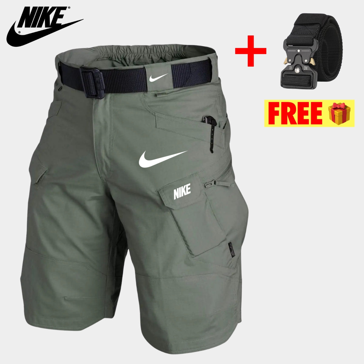 Tactical Cargo Shorts + Free Belt || CLEARANCE PRICE