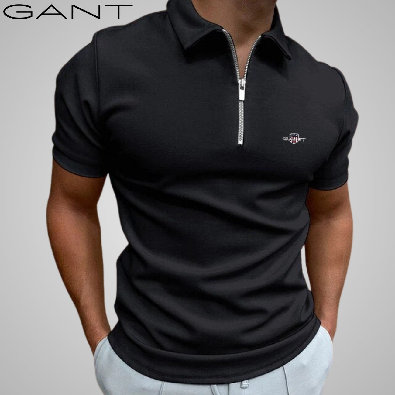 Casual Zip Polo || CLEARANCE SALE