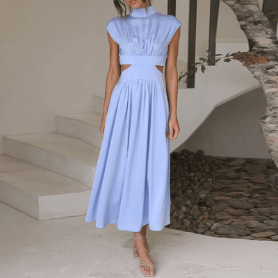 Nola | Robe à col montant avec découpes