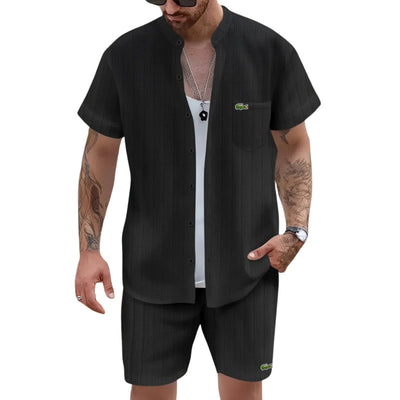Casual Outfit with Mandarin Collar - CLEARANCE PRICE