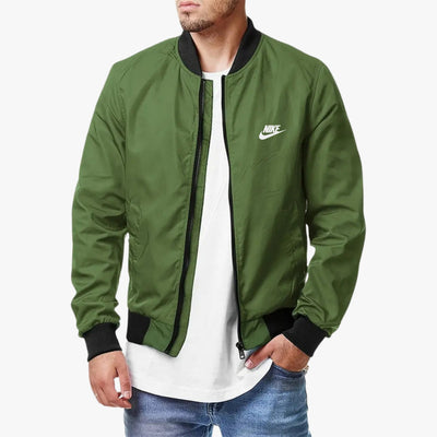 Streetwear-Style Zip Bomber Jacket - CLEARANCE PRICE
